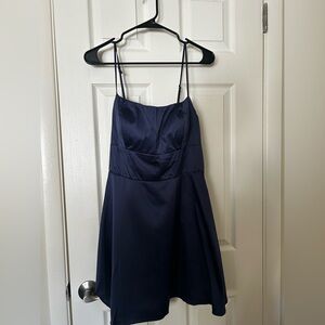 Elegant Navy Blue Women's Dress
